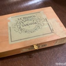 Cajas de Puros: ANTIGUA CAJA DE PUROS VACIA, FABRICA DE TABACO LA REGIONAL