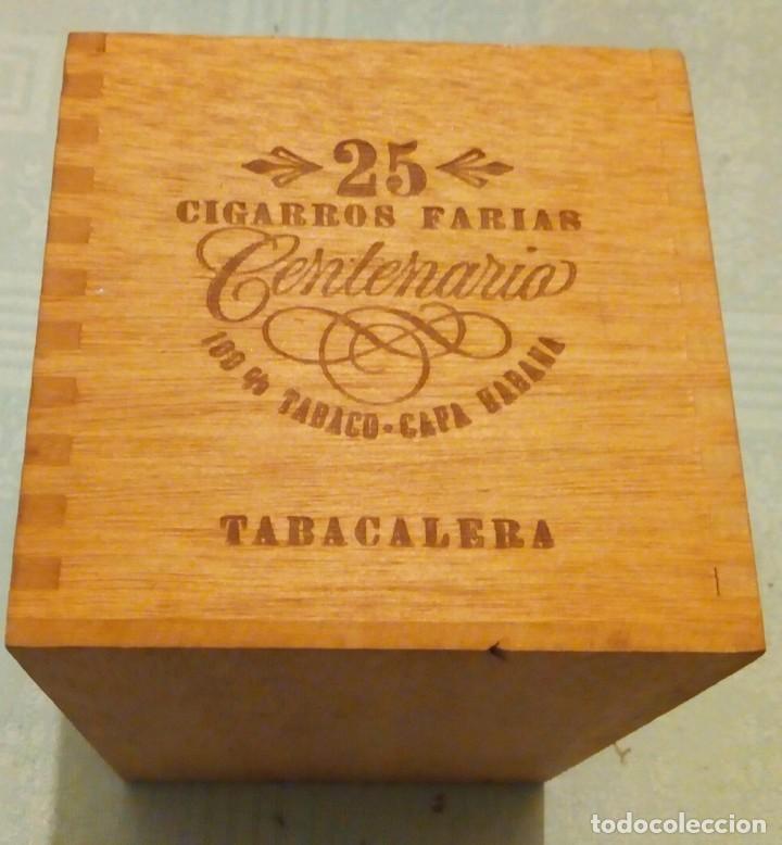 caja madera cigarros puros farias centenario ca - Acquista Scatole di sigari  antiche e di collezione su todocoleccion