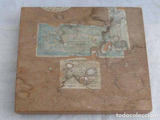 Cajas de puros: CAJA MADERA PUROS TABACO. LA FLOR DE LA ISABELA. - Foto 6