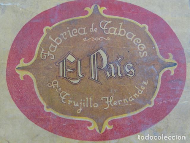 Cajas de puros: CAJA MADERA PUROS TABACO. EL PA&Iacute;S. - Foto 3