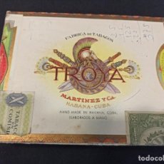 Cajas de Puros: CAJA DE PUROS TROYA. MARTÍNEZ Y CIA. CUBA. C1