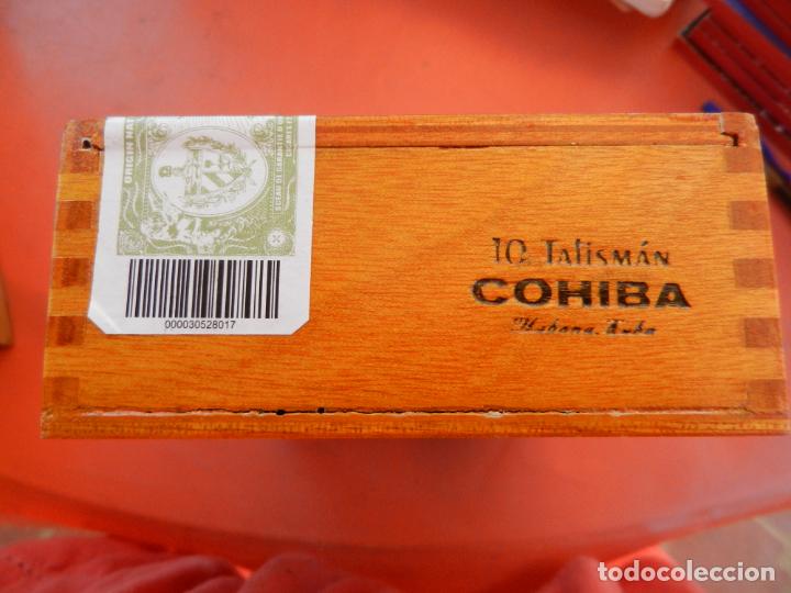 Scatole di Sigari: COHIBA CUBA - CAJA DE PUROS - 10 TALISM&Aacute;N - DESPRECINTADA PARA VER EL INTERIOR - VER FOTOS.