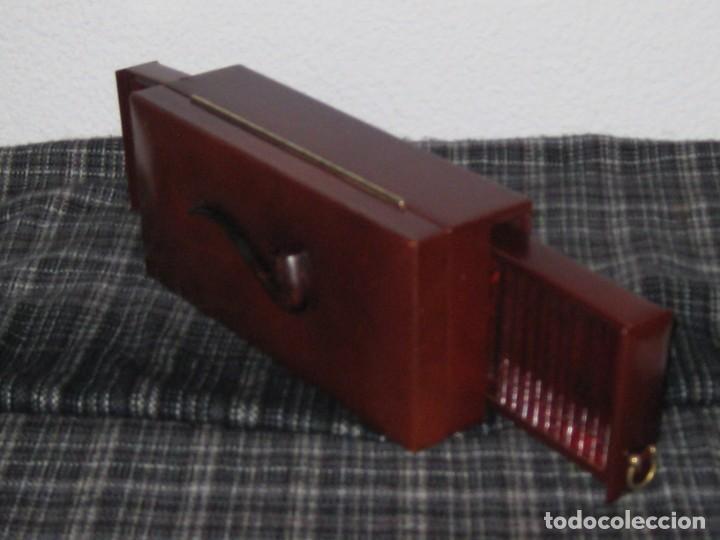 Cajas de puros: TABAQUERA PIPA , CUERO Y MADERA. - Foto 6