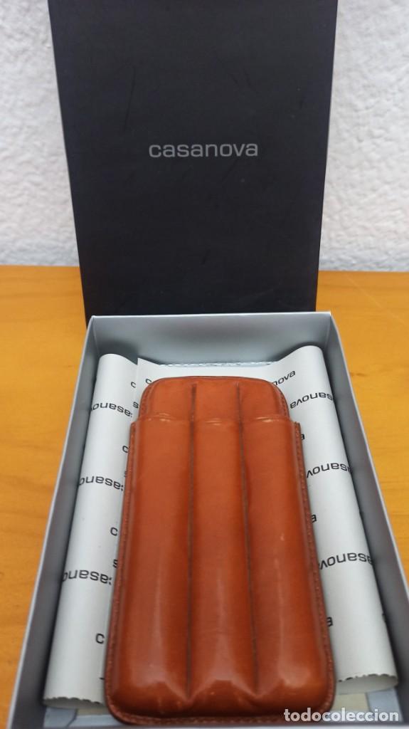 Cajas de puros: GUARDA PUROS EN PIEL. NUEVO - Foto 1