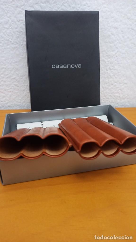 Cajas de puros: GUARDA PUROS EN PIEL. NUEVO - Foto 2