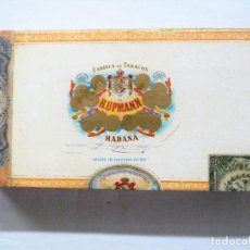 Cajas de Puros: ANTIGUA CAJA DE MADERA TABACOS H.UPMANN.CUBA. Lote 281905508