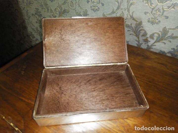 Cajas de Puros: Caja de puros, plata la Estrella. Dos punzones - Foto 5 - 303041973