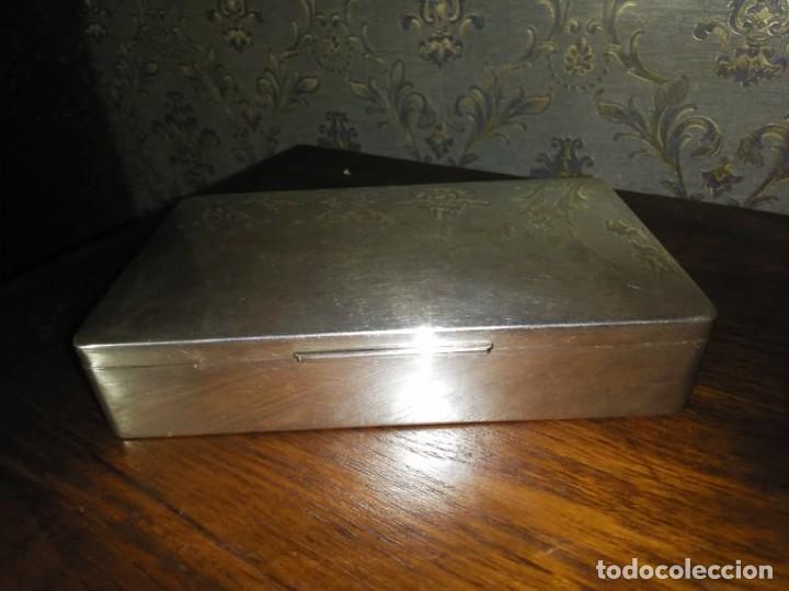 Cajas de Puros: Caja de puros, plata la Estrella. Dos punzones - Foto 6 - 303041973