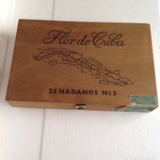 Cajas de Puros: CAJA DE MADERA PUROS FLOR DE CUBA N. 3. Lote 313798408