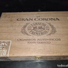 Cajas de Puros: CAJA DE PUROS GRAN CORONA LA PAZ PRIMEROS 25 PUROS. Lote 318056268