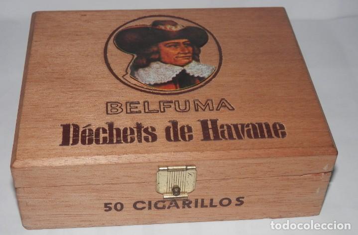 Cajas de puros: CAJA DE MADERA DE LOS TABACOS BELFUMA - Foto 1