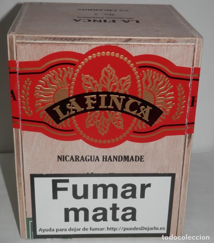 Cajas de puros: CAJA DE MADERA DE LOS TABACOS LA FINCA - Foto 1