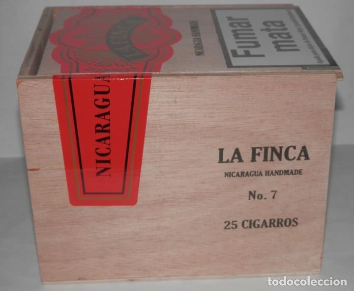 Cajas de puros: CAJA DE MADERA DE LOS TABACOS LA FINCA - Foto 2