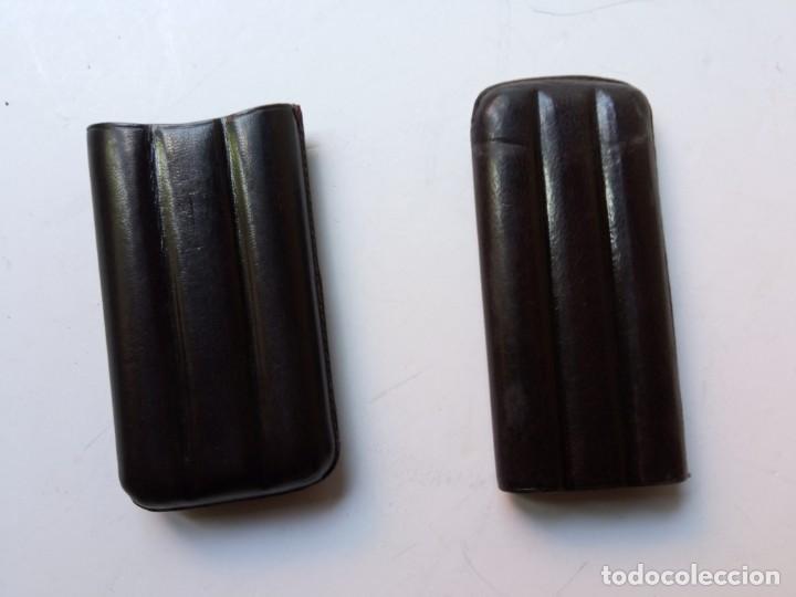 Cajas de puros: PURERA CIGARRERA DE PIEL MARRON EXTENSIBLE - Foto 2