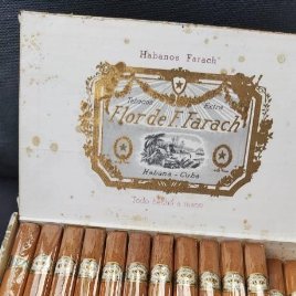 Antigua caja de puros Francisco Farach 25 Londres pre embargo habana cuba