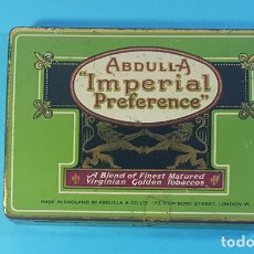 Cajas de Puros: CAJA METALICA VACIA DE CIGARRILLOS ABDULA IMPERIAL PREFERENCE LONDON 11 X 14,50 X 2 CM