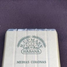 Boîtes de Cigares: ANTIGUA CAJA DE PUROS H.PMANN 5 MEDIAS CORONAS CERRADA HABANA CUBA. Lote 362816630