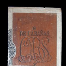 Cajas de Puros: (TA-220902)ANTIGUA CAJA DE PUROS H.DE CABAÑAS Y CARVAJAL - HABANA - CUBA. Lote 362888940