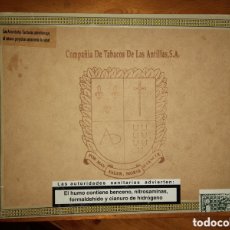 Cajas de Puros: CAJA PUROS VACIA COMPAÑIA DE TABACOS DE LAS ANTILLAS S.A.. Lote 363858420