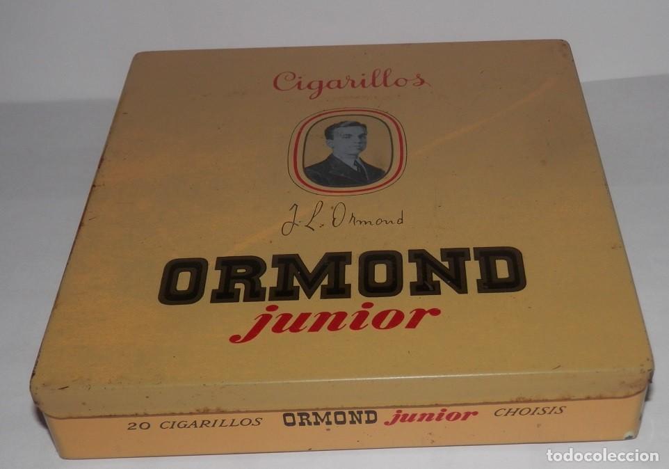 Cajas de puros: ANTIGUA CAJA DE LOS CIGARILLOS ORMOND JUNIOR - Foto 1