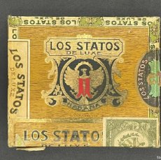 Cajas de Puros: ANTIGUA CAJA DE PURO LOS STATOS DE LUXE - VACIA - LA HABANA. Lote 393557514
