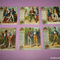 Cajas de Puros: 6 ANTIGUAS MARQUILLAS DE LA REAL E IMPERIAL FABRICA TABACOS - LA HABANA CUBA 1870S.. Lote 402463849