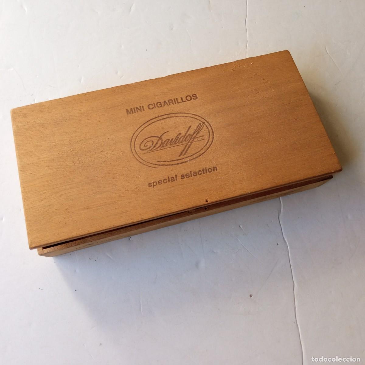 Cajas de puros: CAJA DE MADERA 100 MINI DAVIDOFF VACIA - Foto 1