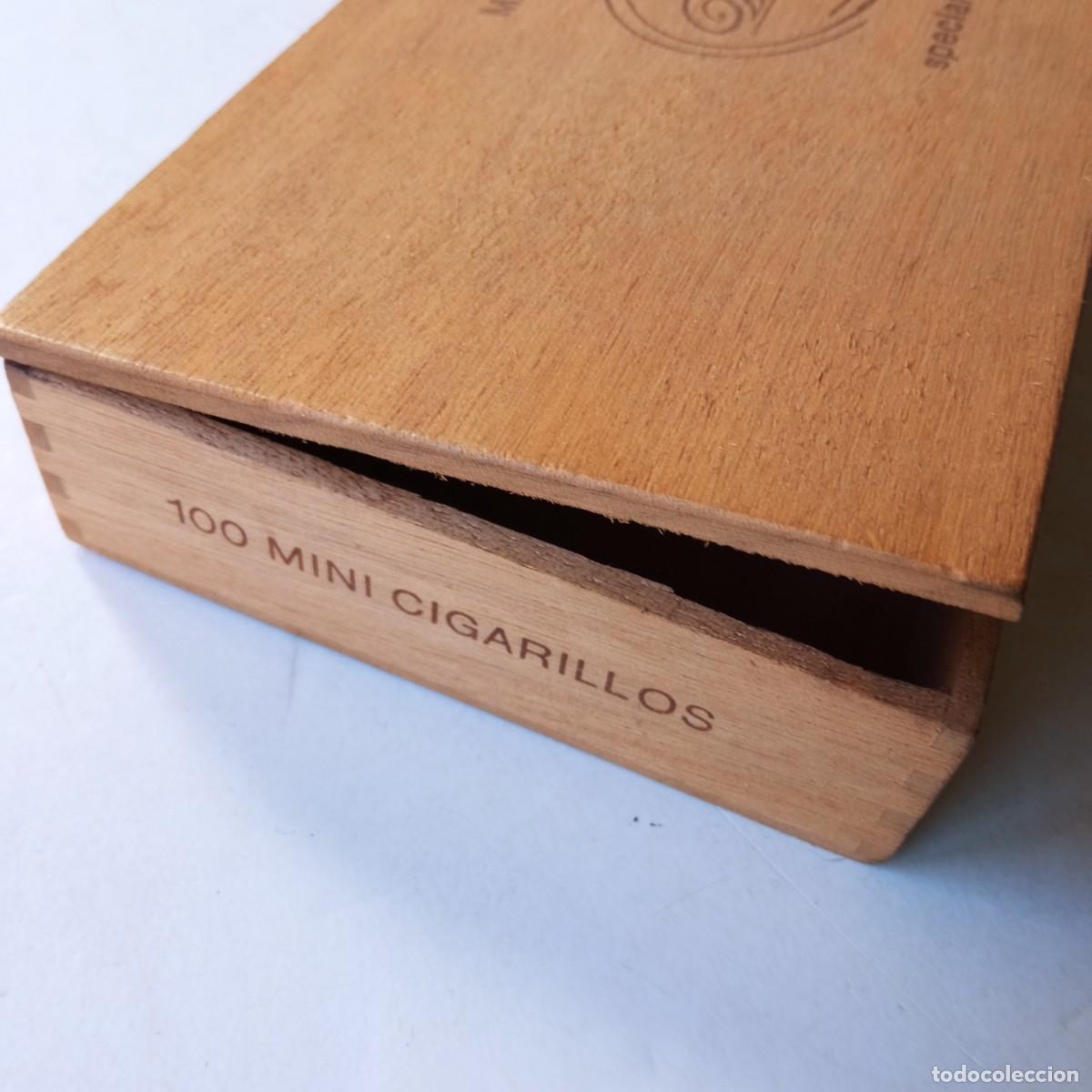 Cajas de puros: CAJA DE MADERA 100 MINI DAVIDOFF VACIA - Foto 6