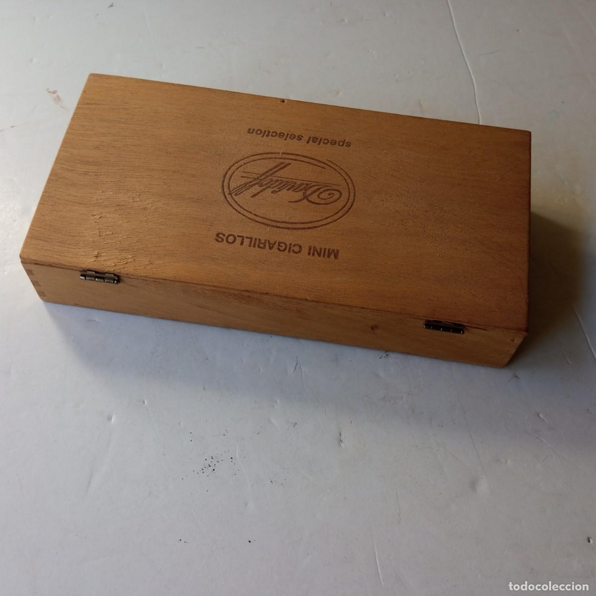 Cajas de puros: CAJA DE MADERA 100 MINI DAVIDOFF VACIA - Foto 8