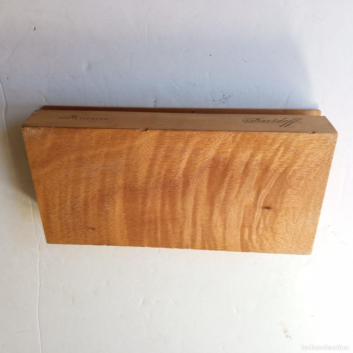 Cajas de puros: CAJA DE MADERA 100 MINI DAVIDOFF VACIA - Foto 9
