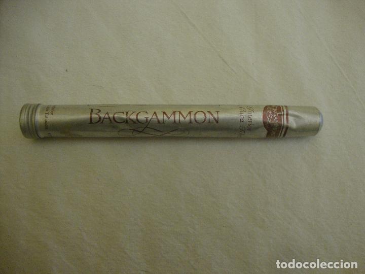 Cajas de puros: FUNDA TUBO VACIO PURO BACKGAMMON - Foto 1