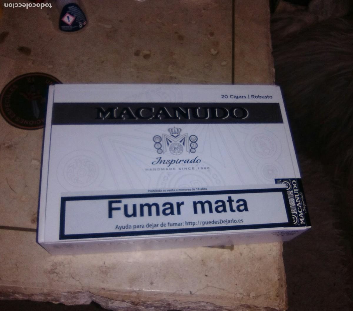 Cajas de puros: CAJA PUROS MACANUDO BLANCO DE MADERA - Foto 1