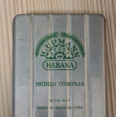 Cajas de Puros: ANTIGUA CAJA METÁLICA DE PUROS H.UPMANN HABANA, MEDIAS CORONAS - VACIA