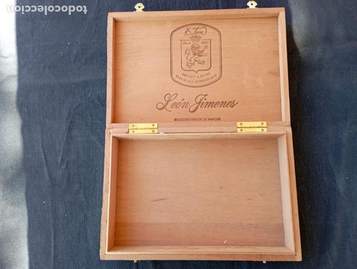 Cajas de puros: CAJA VACIA EL LEON JIMENES. - Foto 3