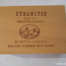Cajas de Puros: HABANA CUBA - CUBANITOS SPECIAL EMBOQUILLADOS - 50 PETITS CIGARES - CAJA DE MADERA - PRECINTADOS.