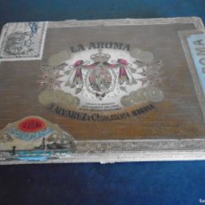 Cajas de Puros: (TA-240102)ANTIGUA CAJA LA AROMA - HABANA - CUBA