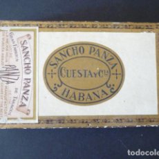 Cajas de Puros: CAJA DE PUROS SANCHO PANZA CUESTA Y CIA HABANA CUBA