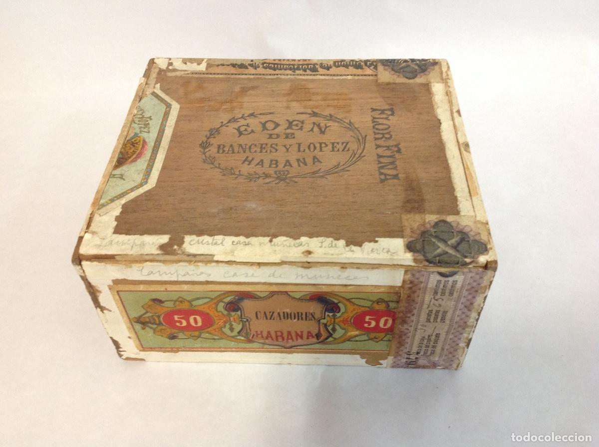 Caixas de Charutos: Caja para puros de madera. Ppios s XX