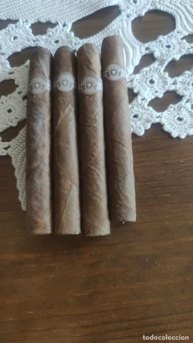 Cajas de puros: 4 puros Montecristo antiguos - Foto 1