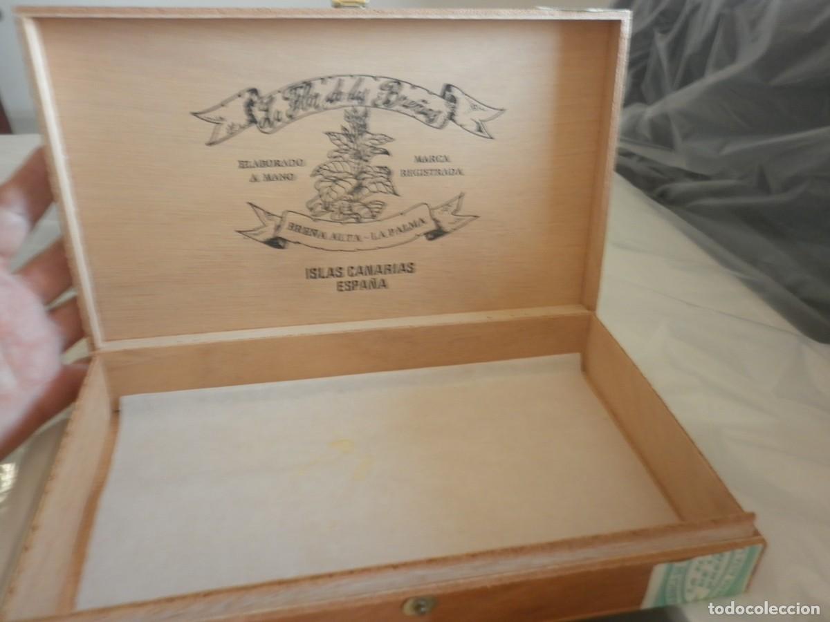 Cajas de puros: CAJA DE PUROS LA FLOR DE LAS BRE&Ntilde;AS -VACIA - Foto 1