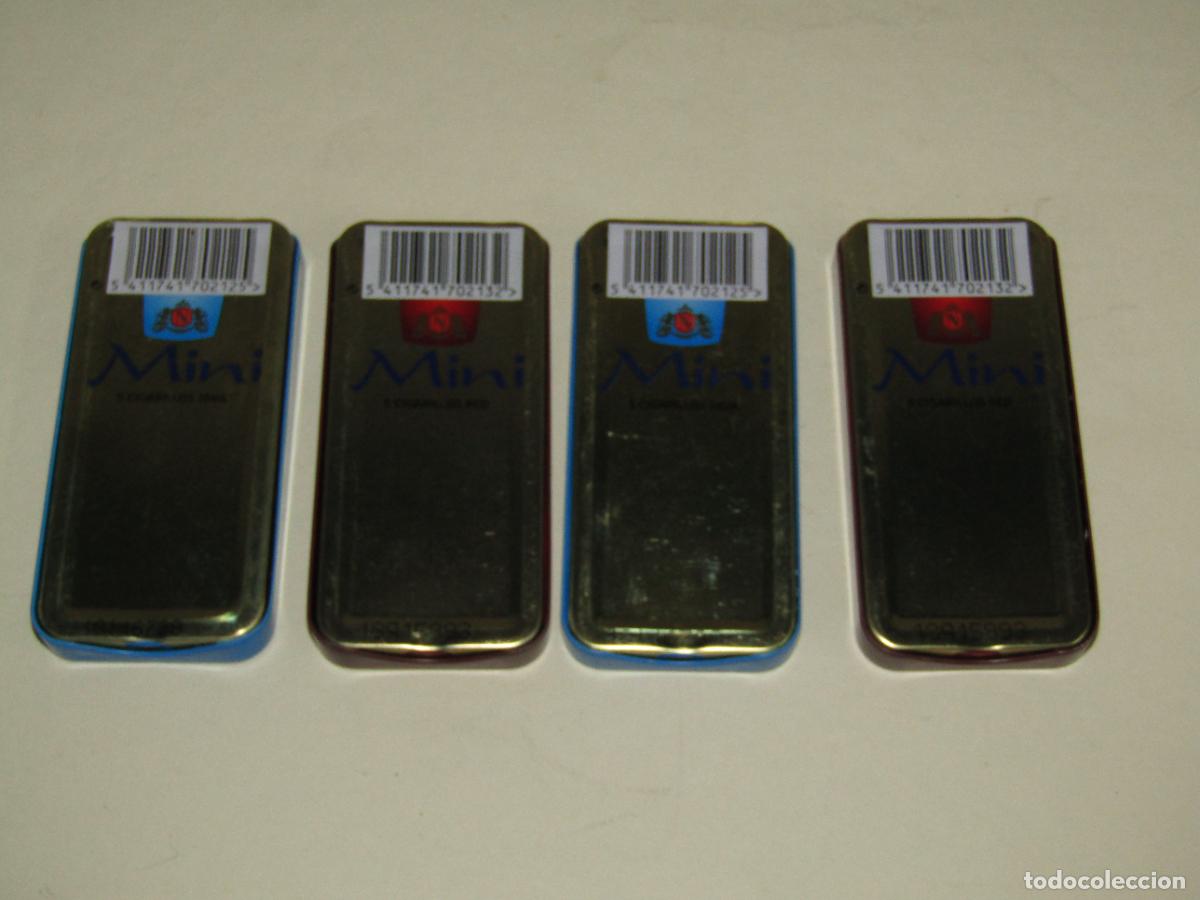 Cajas de puros: Lote de 4 Cajitas de Chapa con 5 Puritos - Completas NEOS Mini JAVA y NEOS Mini RED - Foto 3