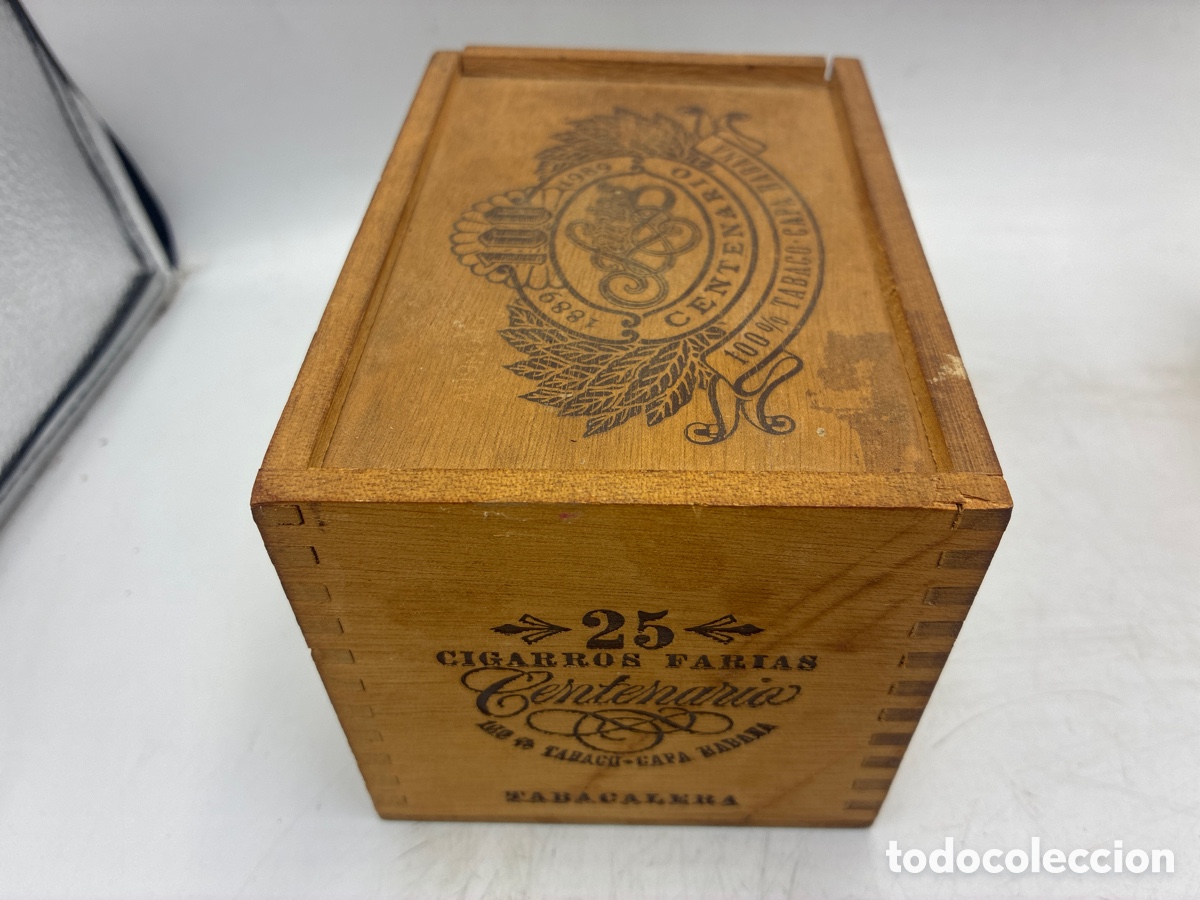 Cajas de puros: Cuatro cajas de puros vac&iacute;os de madera. - Foto 5