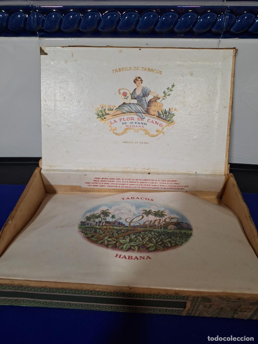 Cajas de puros: C 42 / caja de tabaco La flor de Cano vac&iacute;a. - Foto 2
