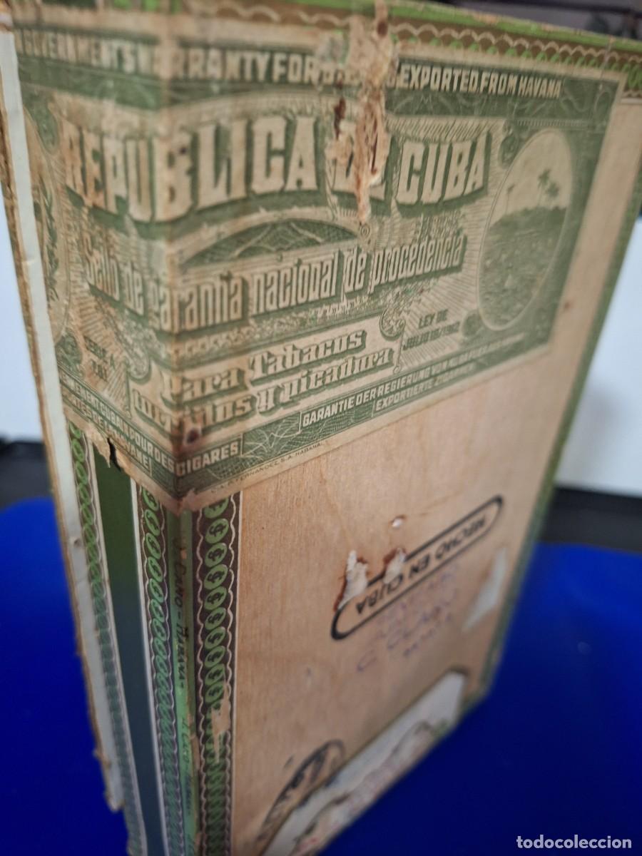 Cajas de puros: C 42 / caja de tabaco La flor de Cano vac&iacute;a. - Foto 3