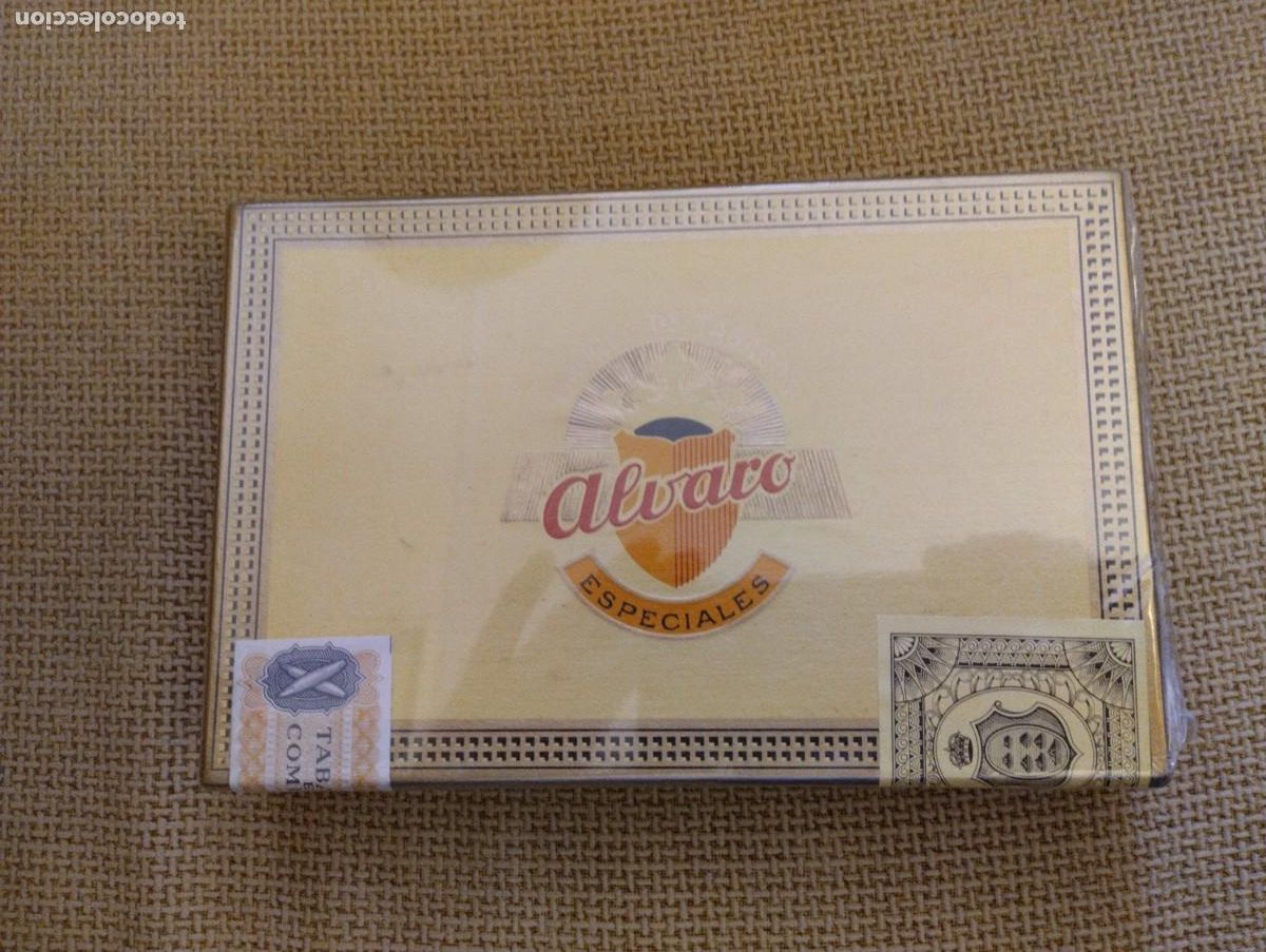 Cajas de Puros: Caja de puros antigua Alvaro Especiales Saludos