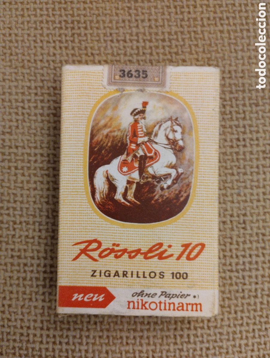 Cajas de Puros: Caja de puros antigua Rossli 10