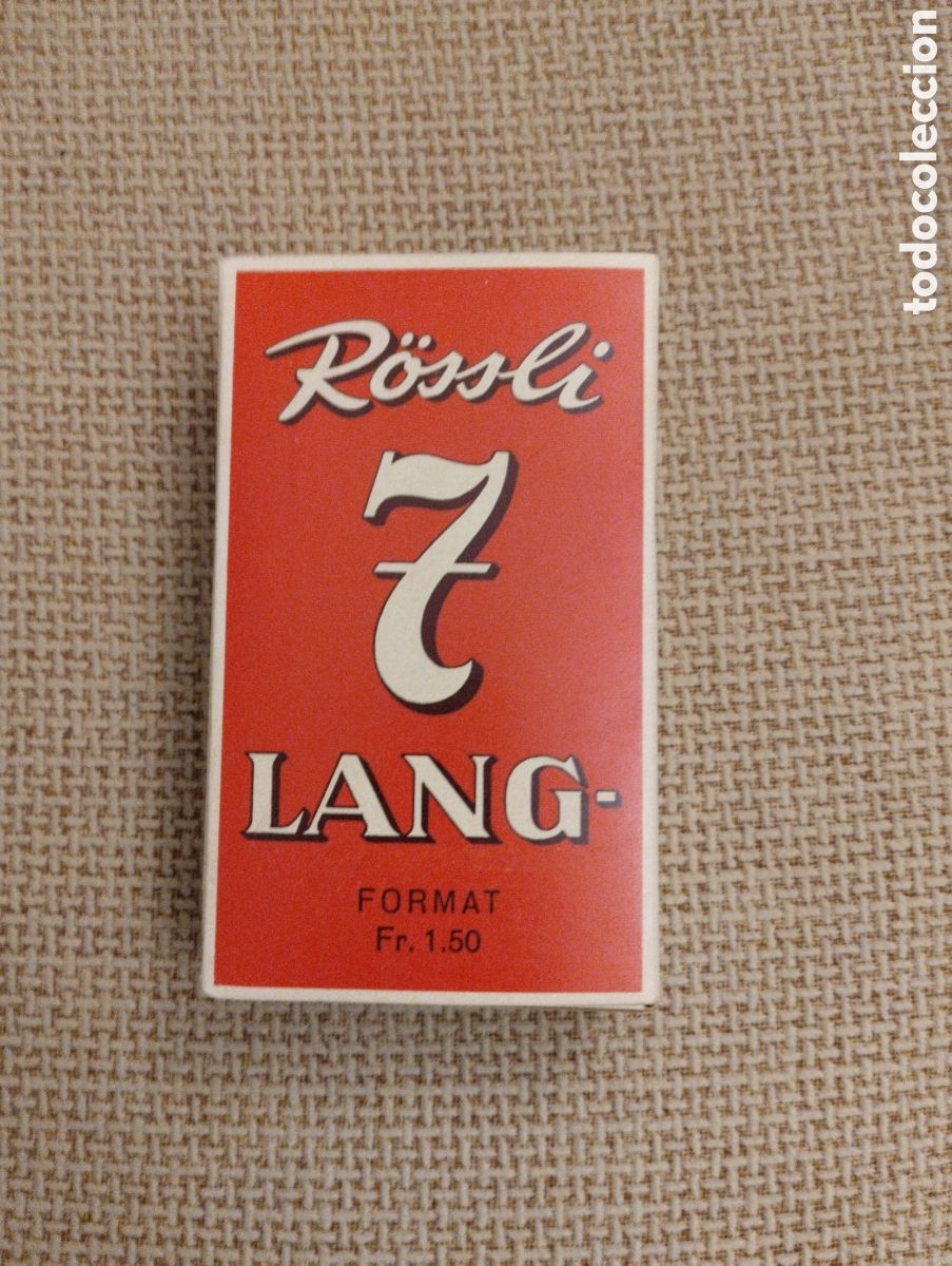 Cajas de Puros: Caja de puros antigua Rossli 7 Lang