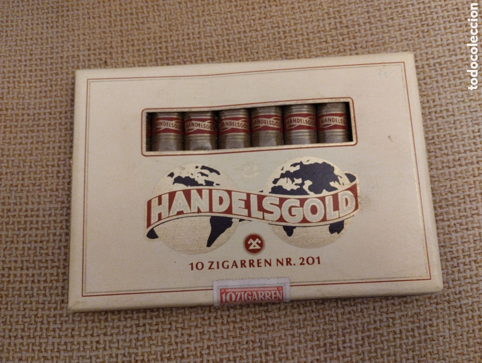 Cajas de Puros: Caja de puros antigua Handelsgold