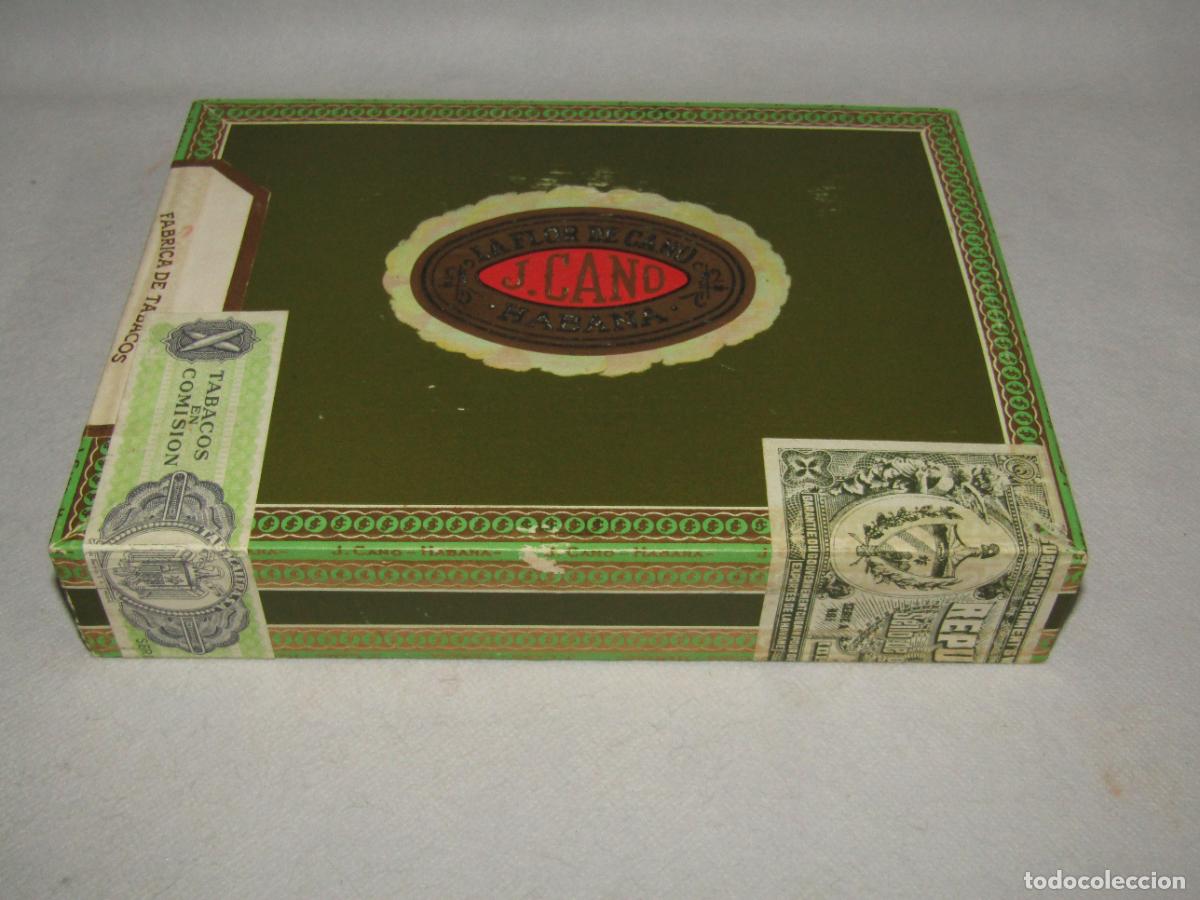 Cajas de Puros: Antigua Caja de Cigarros Puros sin Desprecintar LA FLOR DE CANO de J. CANO con 25 SELECTOS Habana