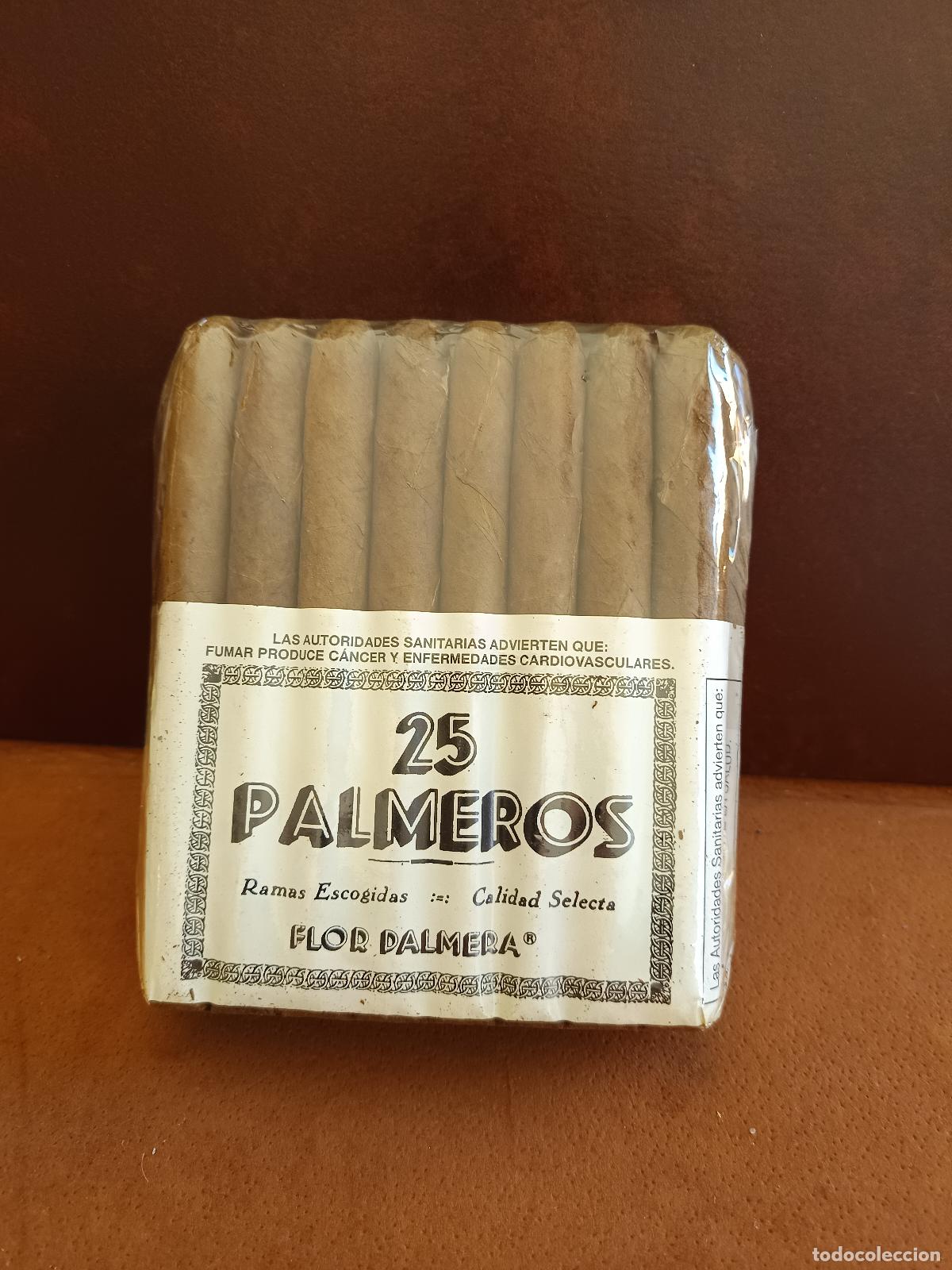 Cajas de Puros: PAQUETE PUROS CON 25 PALMEROS FLOR PALMERA , PRECINTADO, PUROS DE 15 CM LONGITUD.